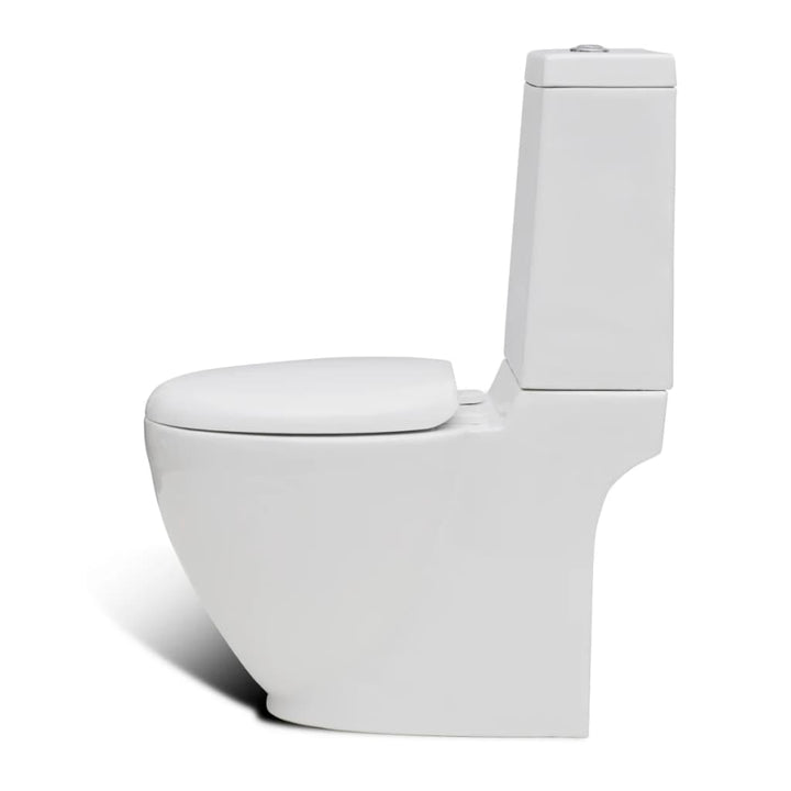 Staand toilet en bidet set (wit)