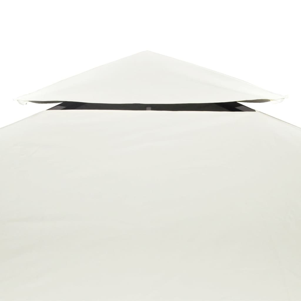 Vervangend tentdoek prieel 310 g/m² 3x4 m crèmewit