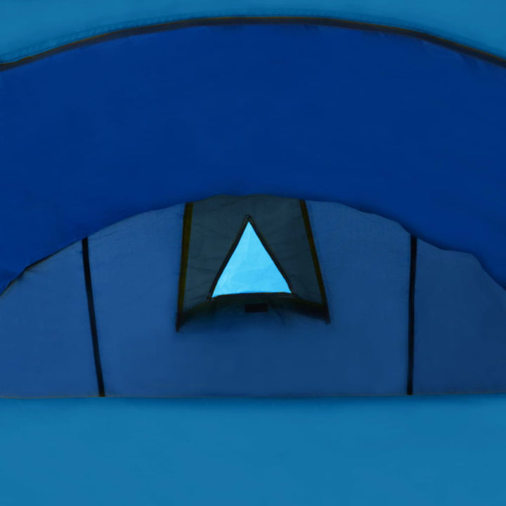 Tent voor 4 personen marineblauw/lichtblauw