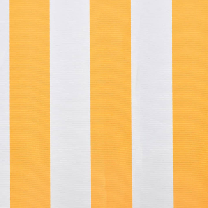Luifeldoek 3x2,5 m canvas zonnebloemgeel en wit
