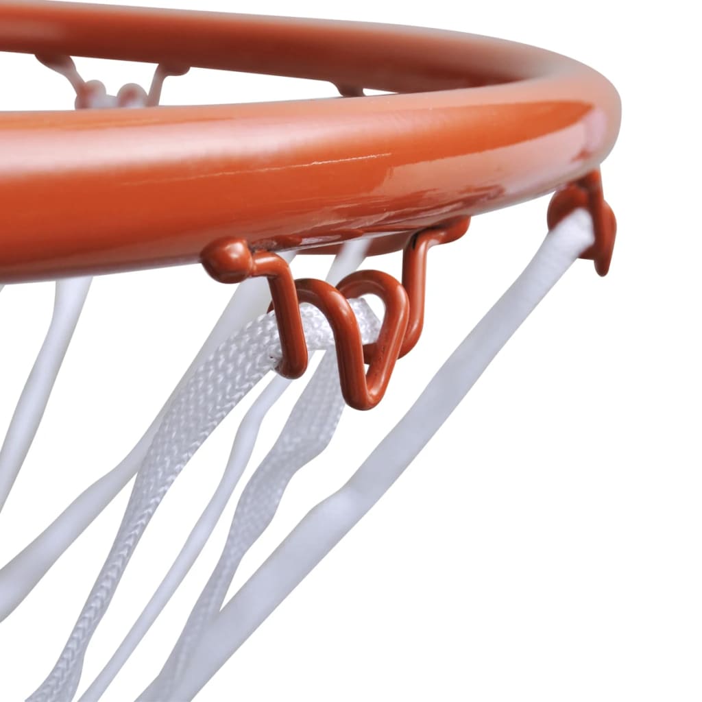 Basketbalringset met net 45 cm oranje