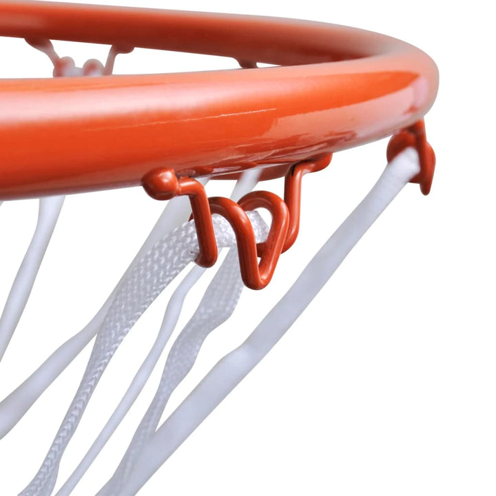 Basketbalringset met net 45 cm oranje
