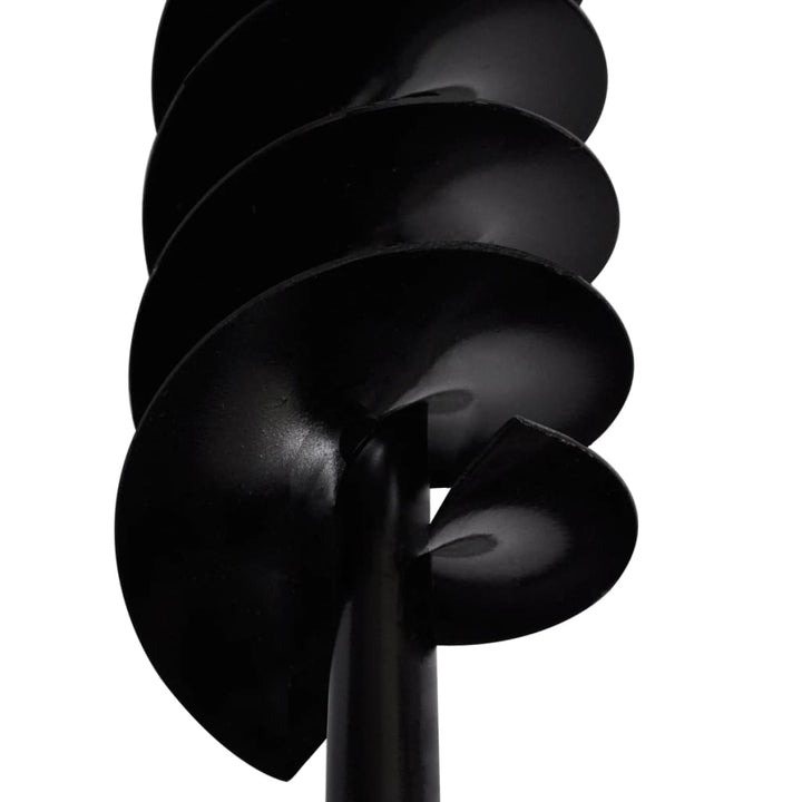 Grondboor met handvat en schroefkop (dubbele schroef) 80 mm (zwart)