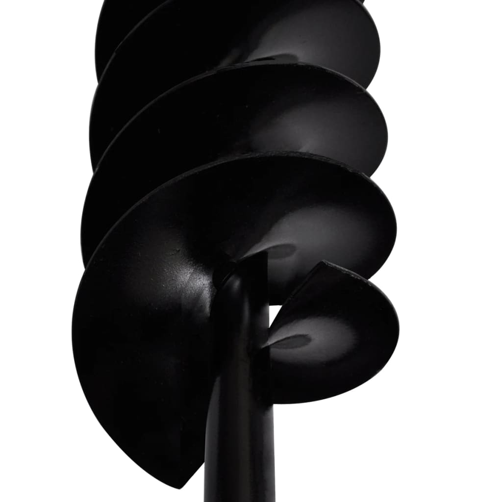 Grondboor met handvat en schroefkop (dubbele schroef) 100 mm (zwart)