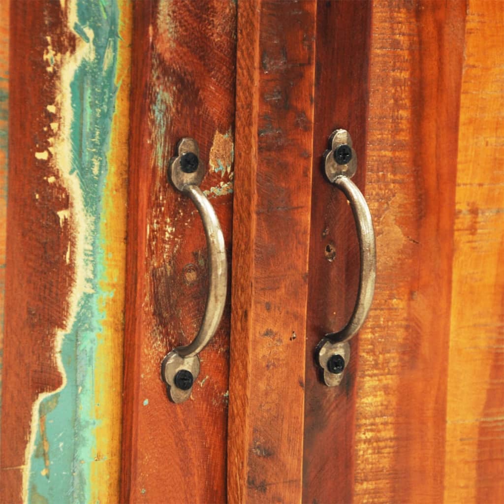 Kast met 2 deuren vintage stijl massief gerecycled hout