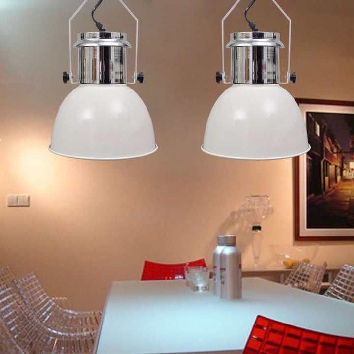 Plafondlampen in hoogte verstelbaar modern metaal wit 2 st