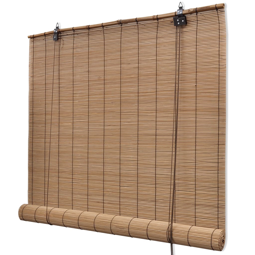 Rolgordijn 150x220 cm bamboe bruin