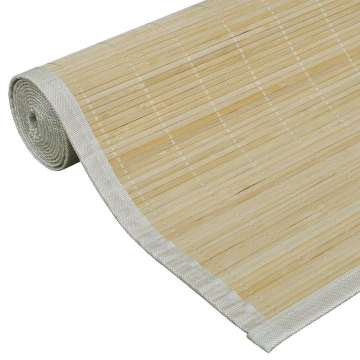 Rechthoekige bamboe mat 80 x 300 cm (Neutraal)