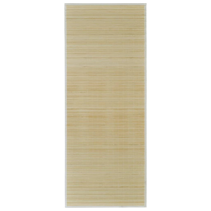 Rechthoekige bamboe mat 120 x 180 cm (Neutraal)