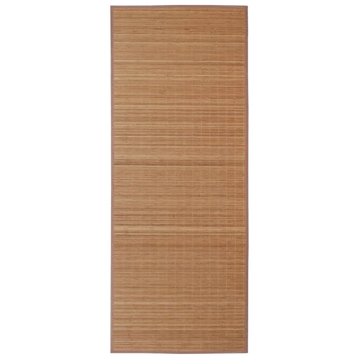 Tapijt rechthoekig 150x200 cm bamboe bruin