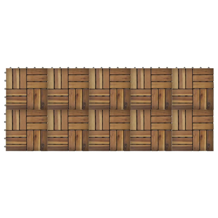 Terrastegels acaciahout 30 x 30 cm (10 stuks)
