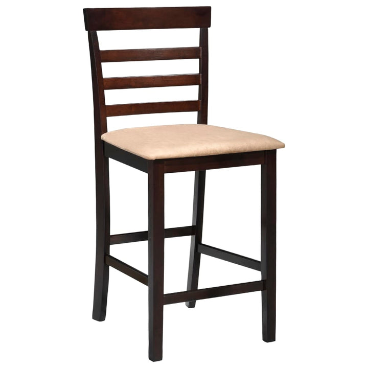 vidaXL Barstoelen 2 st stof bruin