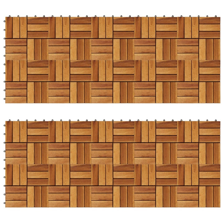 Terrastegels 30 x 30 cm Acacia set van 20