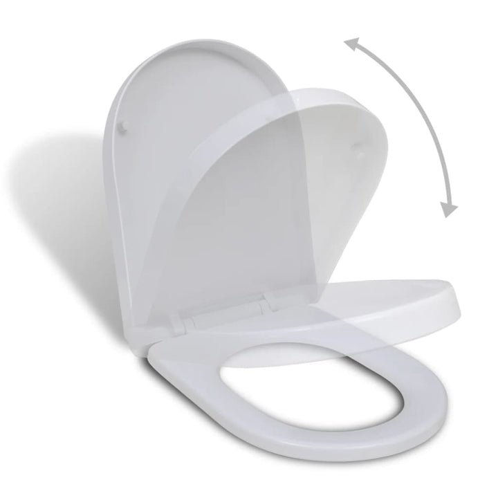 Toiletbril soft-close vierkant wit