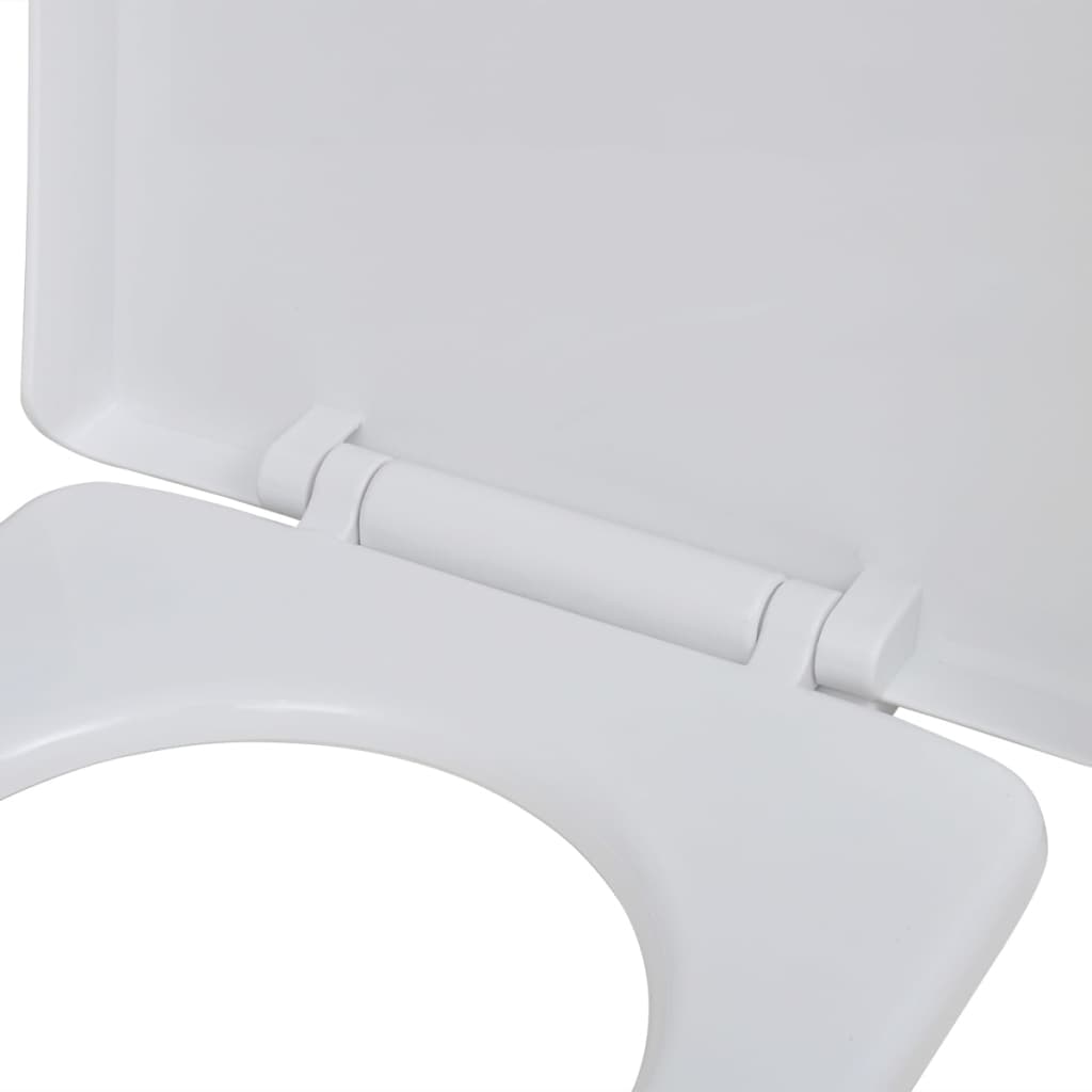 Toiletbril soft-close vierkant wit