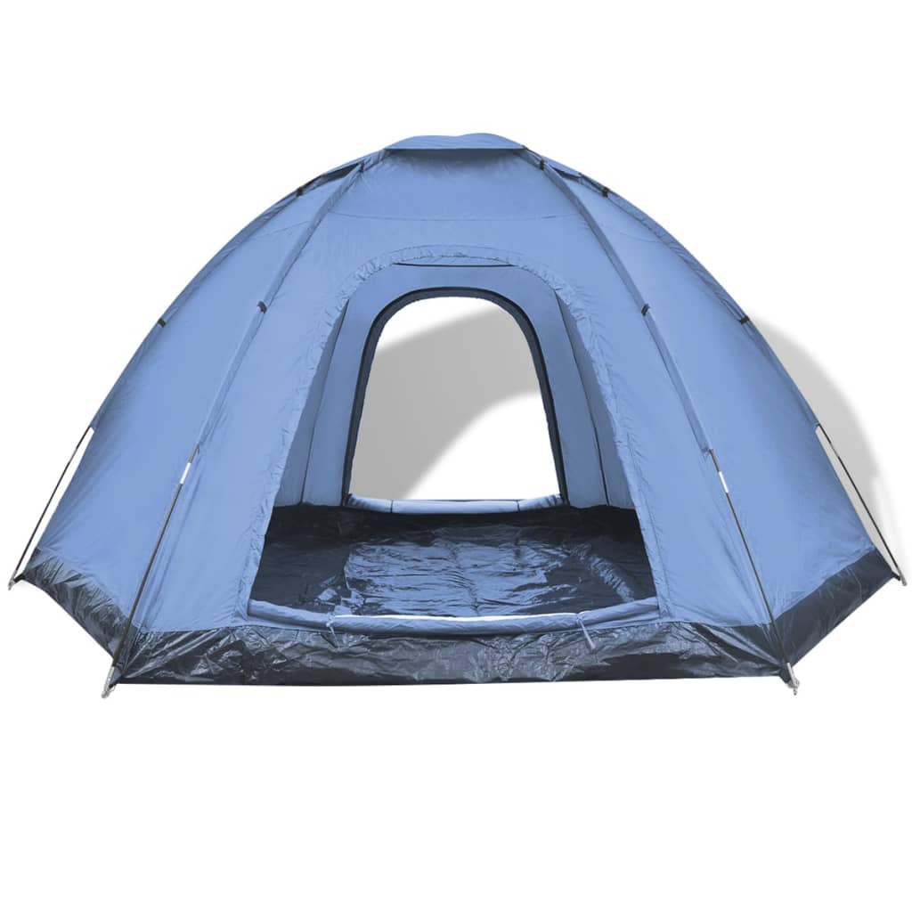 Tent 6-persoons blauw