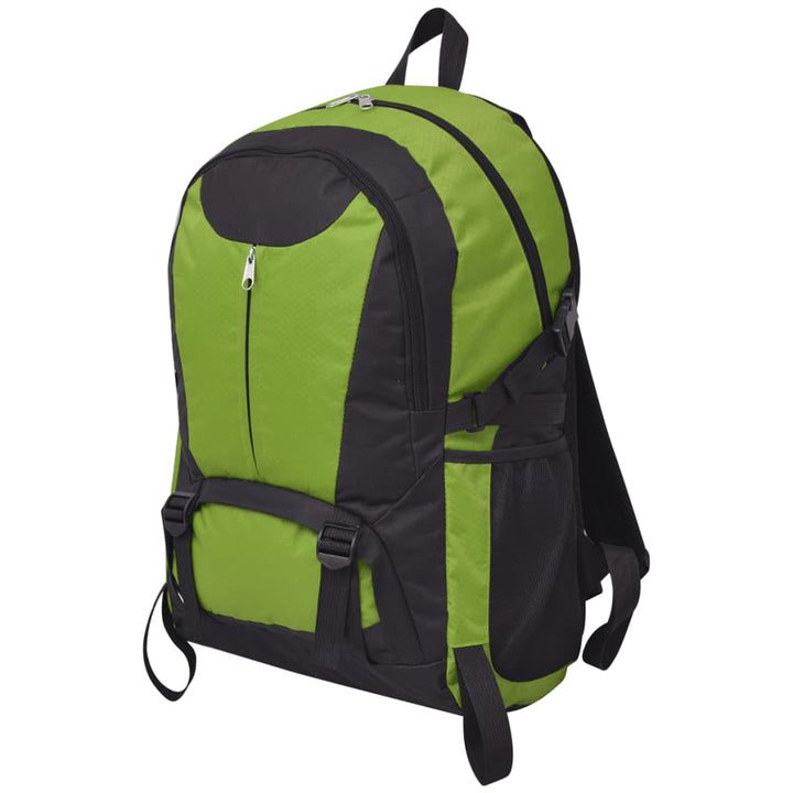 Wandelrugzak 40 L zwart en groen