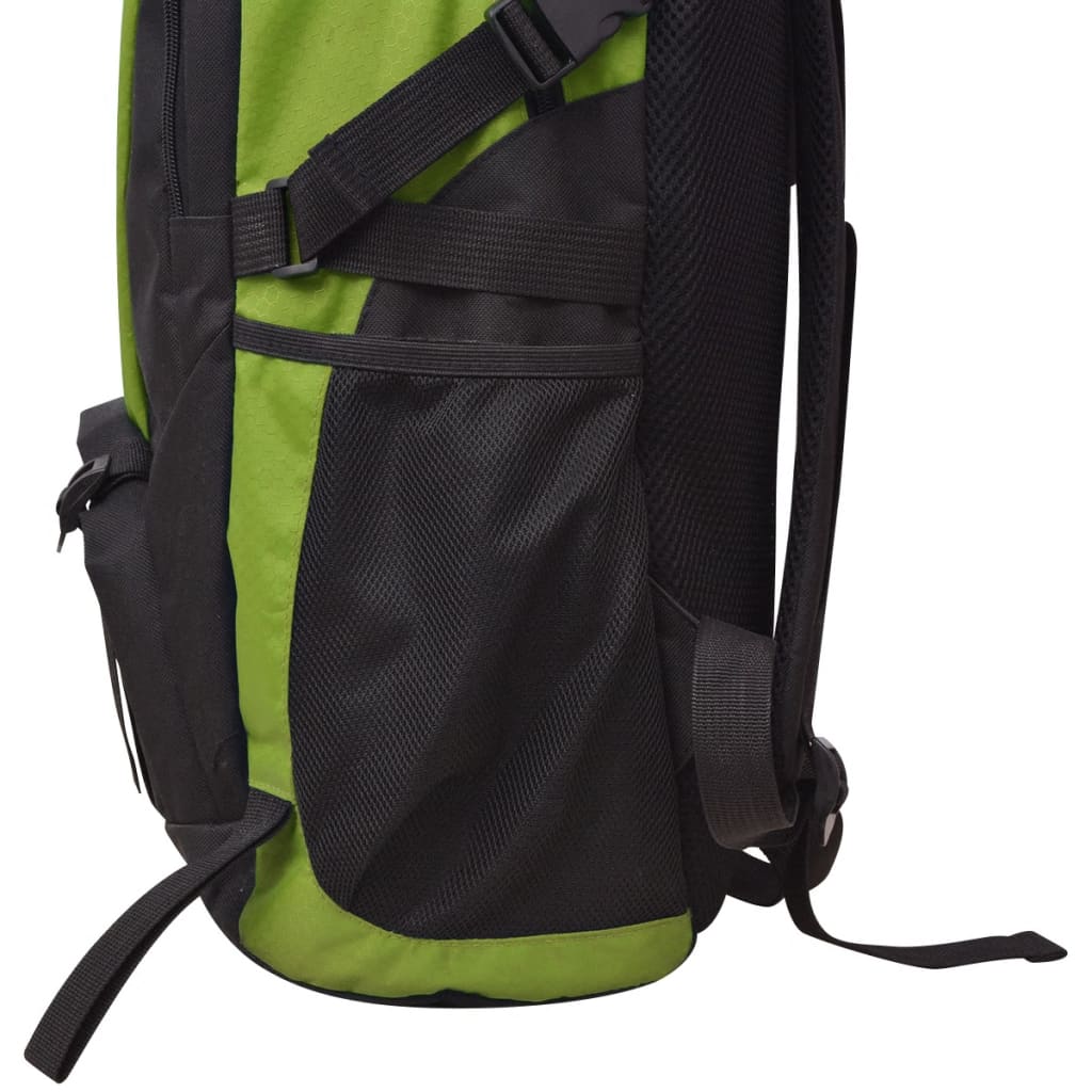 Wandelrugzak 40 L zwart en groen