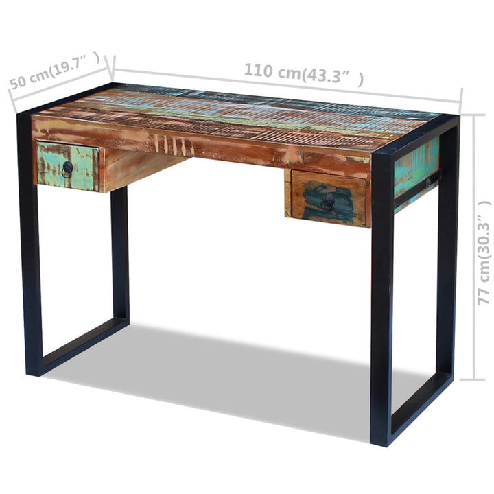 Bureau massief gerecycled hout