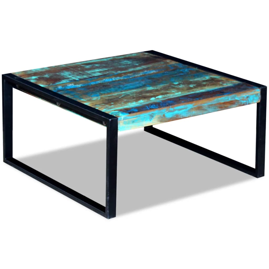 Salontafel 80x80x40 cm massief gerecycled hout