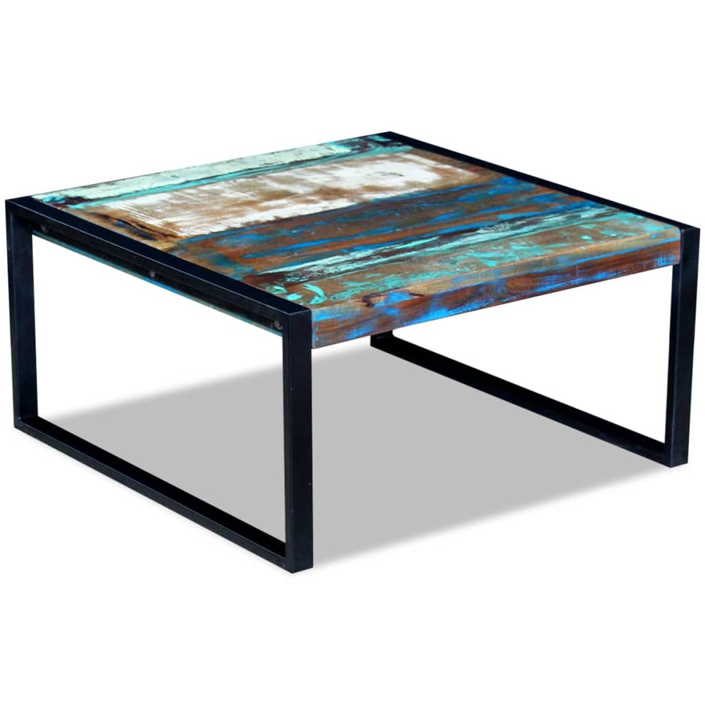 Salontafel 80x80x40 cm massief gerecycled hout