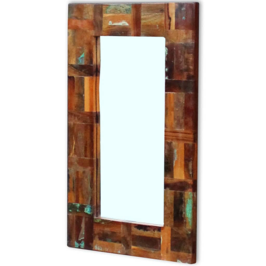 Spiegel 80x50 cm massief gerecycled hout