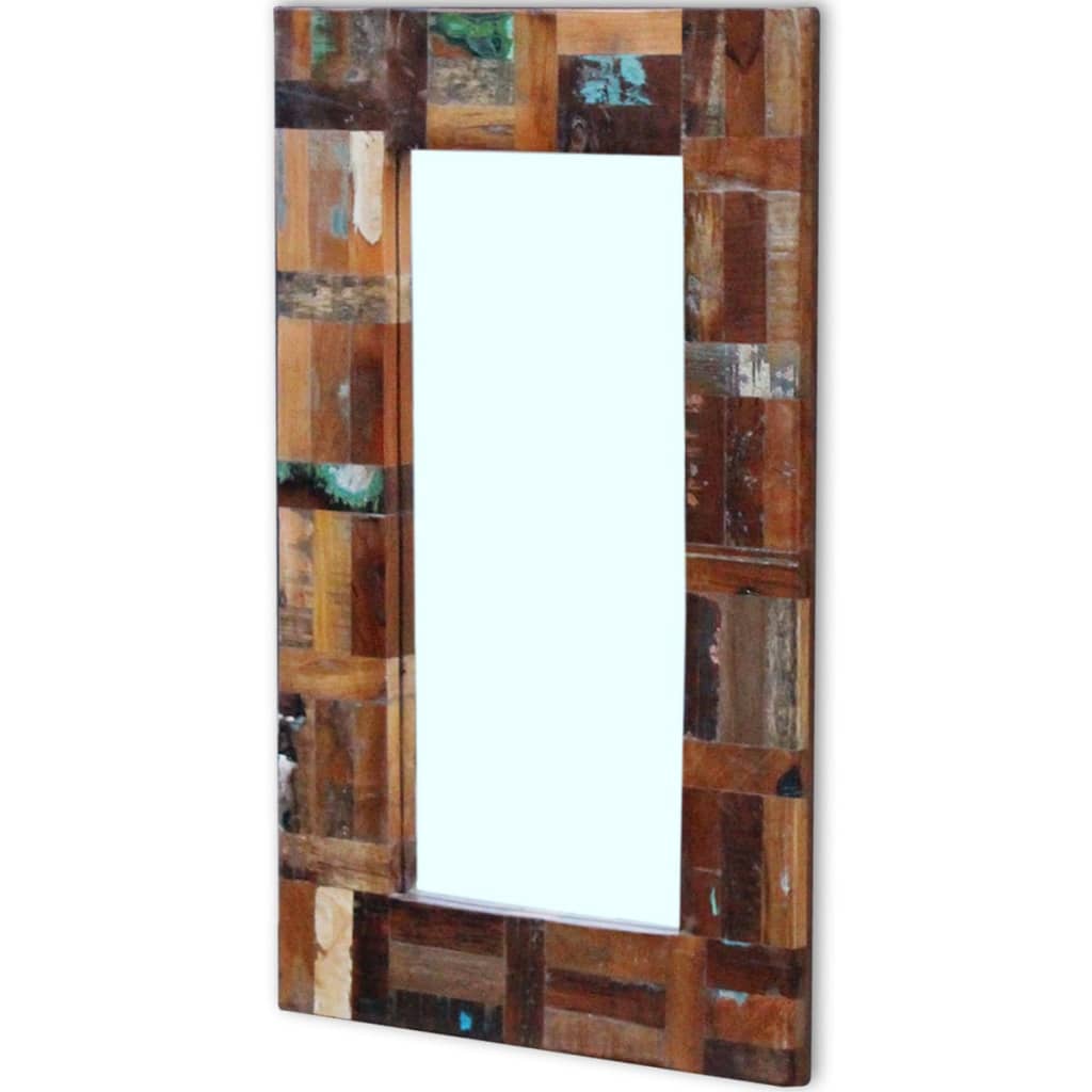 Spiegel 80x50 cm massief gerecycled hout