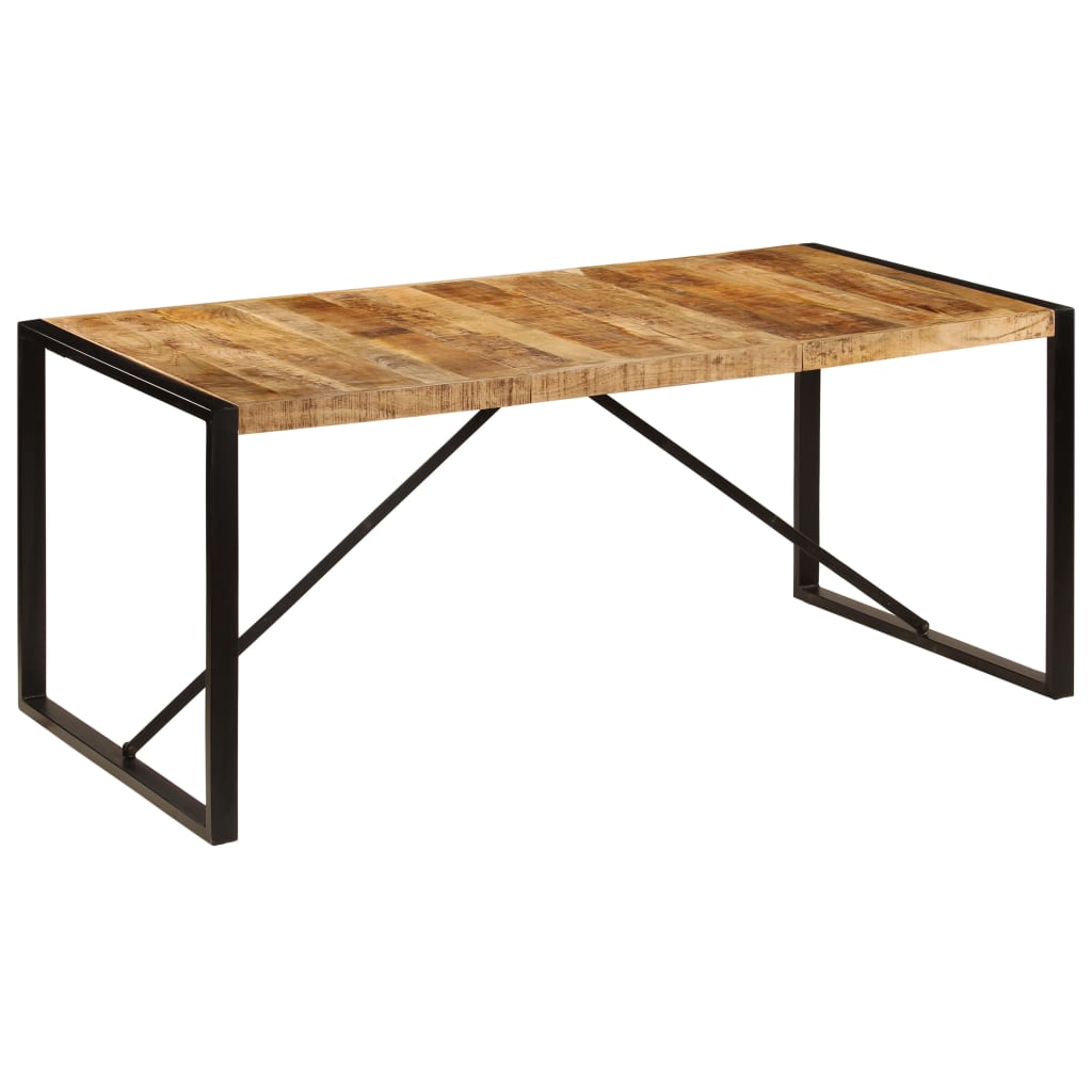 Eettafel 180x90x75 cm massief mangohout