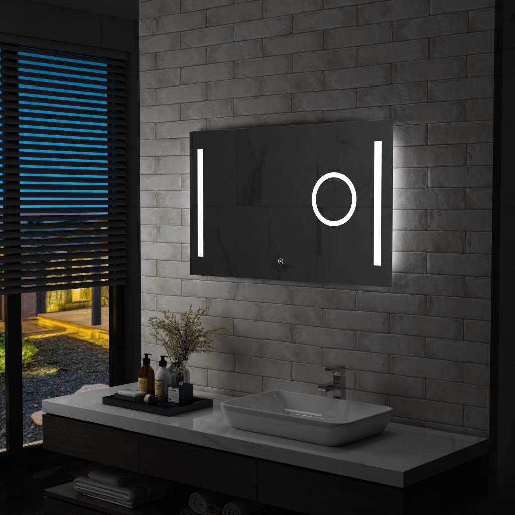 Badkamerspiegel LED met aanraaksensor 100x60 cm