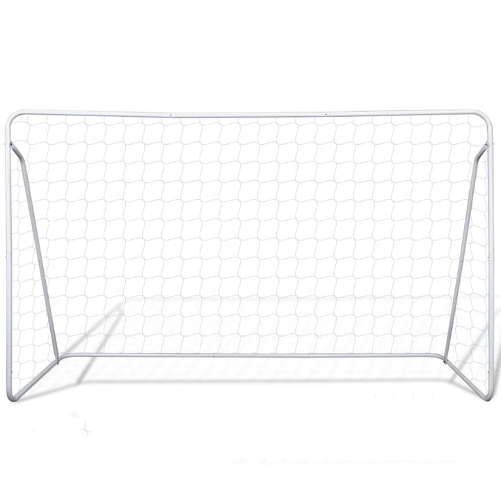 Voetbalgoals 2 st 240x90x150 cm staal