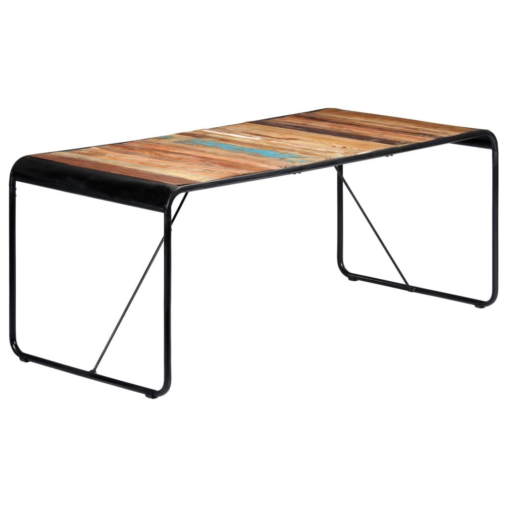 Eettafel 180x90x76 cm massief gerecycled hout