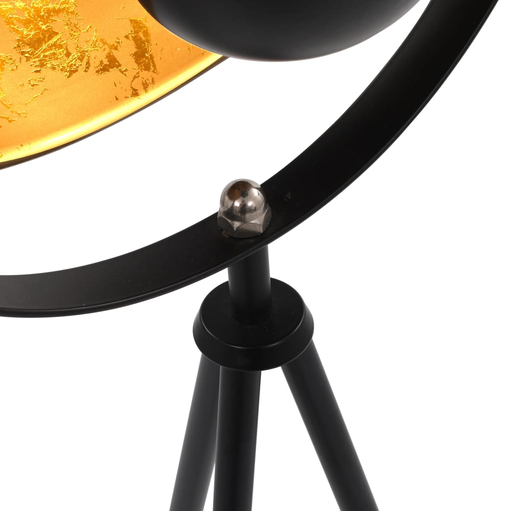 Lamp staand E27 51 cm zwart en goud