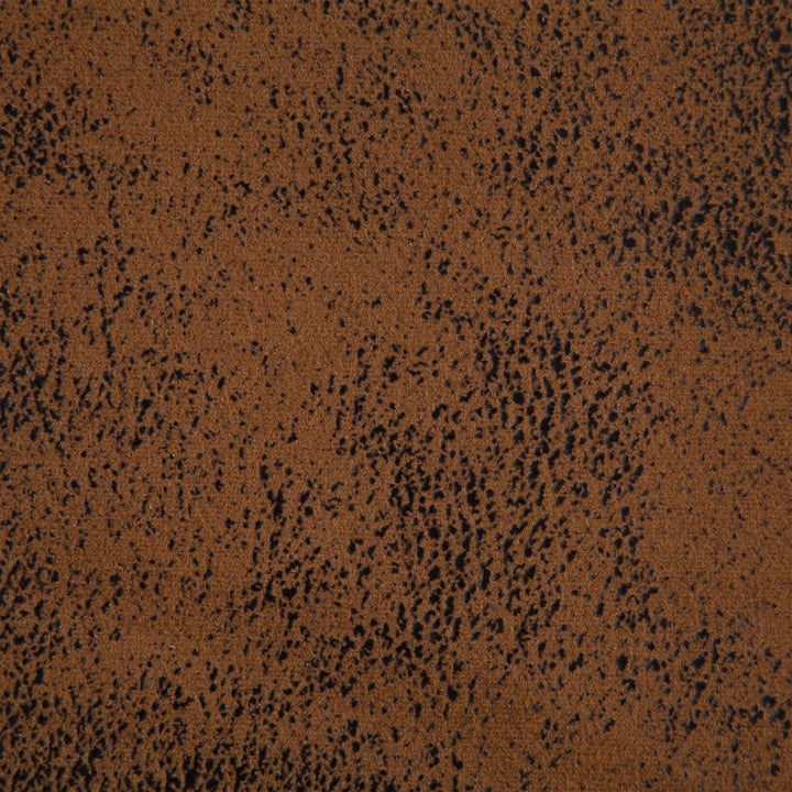 Bankje 139,5 cm kunstsuède bruin