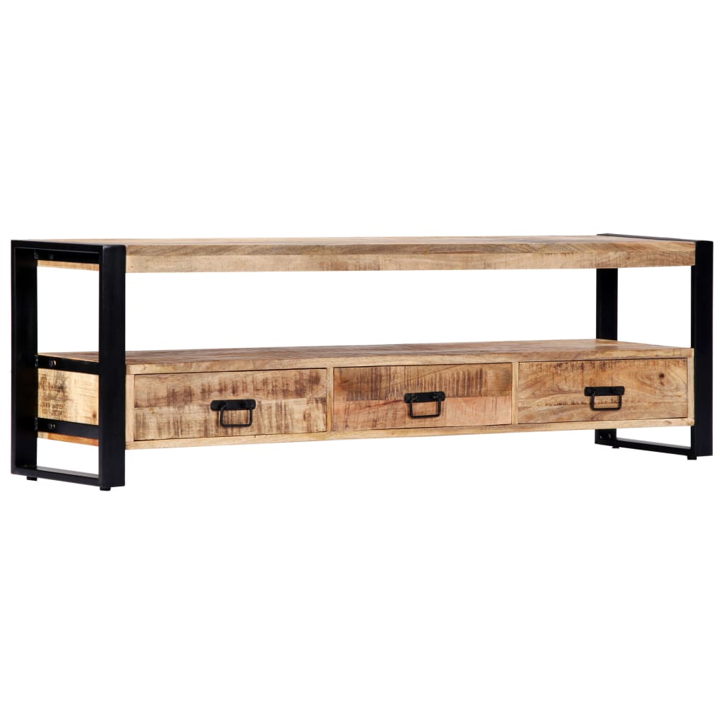 Tv-meubel 150x30x45 cm massief mangohout - Griffin Retail
