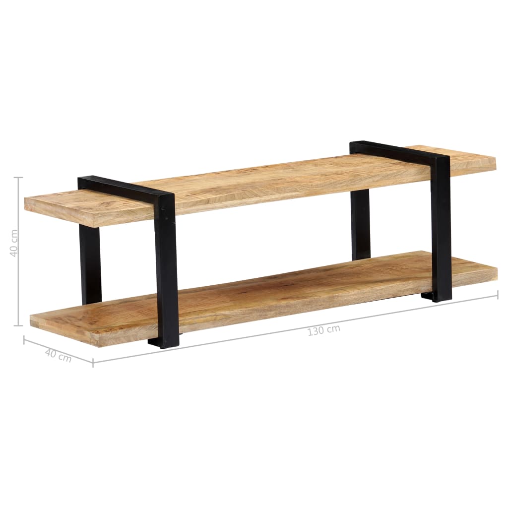 Tv-meubel 130x40x40 cm massief mangohout