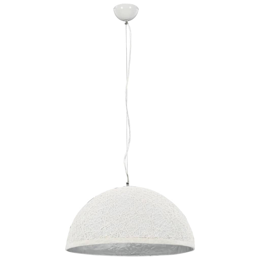 Hanglamp E27 ø˜50 cm wit en zilver