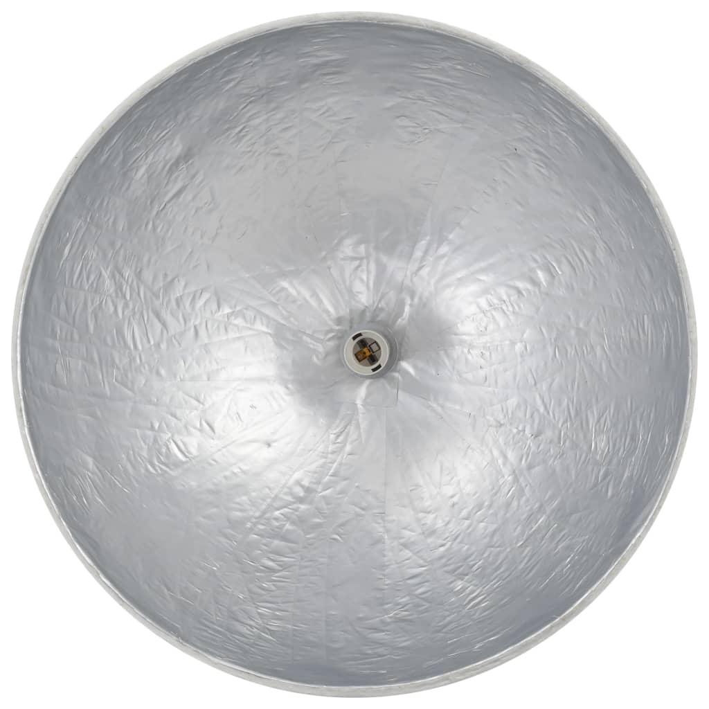 Hanglamp E27 ø˜50 cm wit en zilver