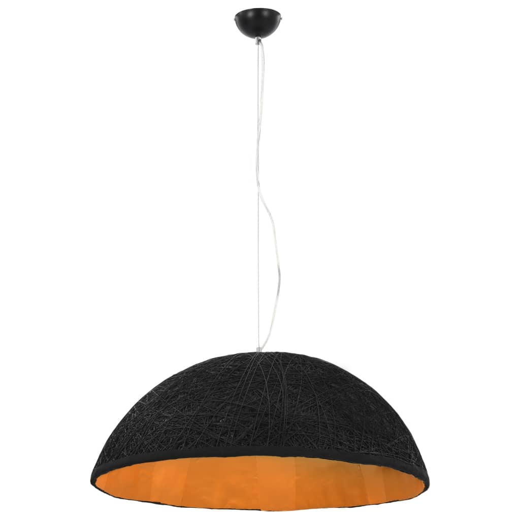Hanglamp E27 ø˜70 cm zwart en goud