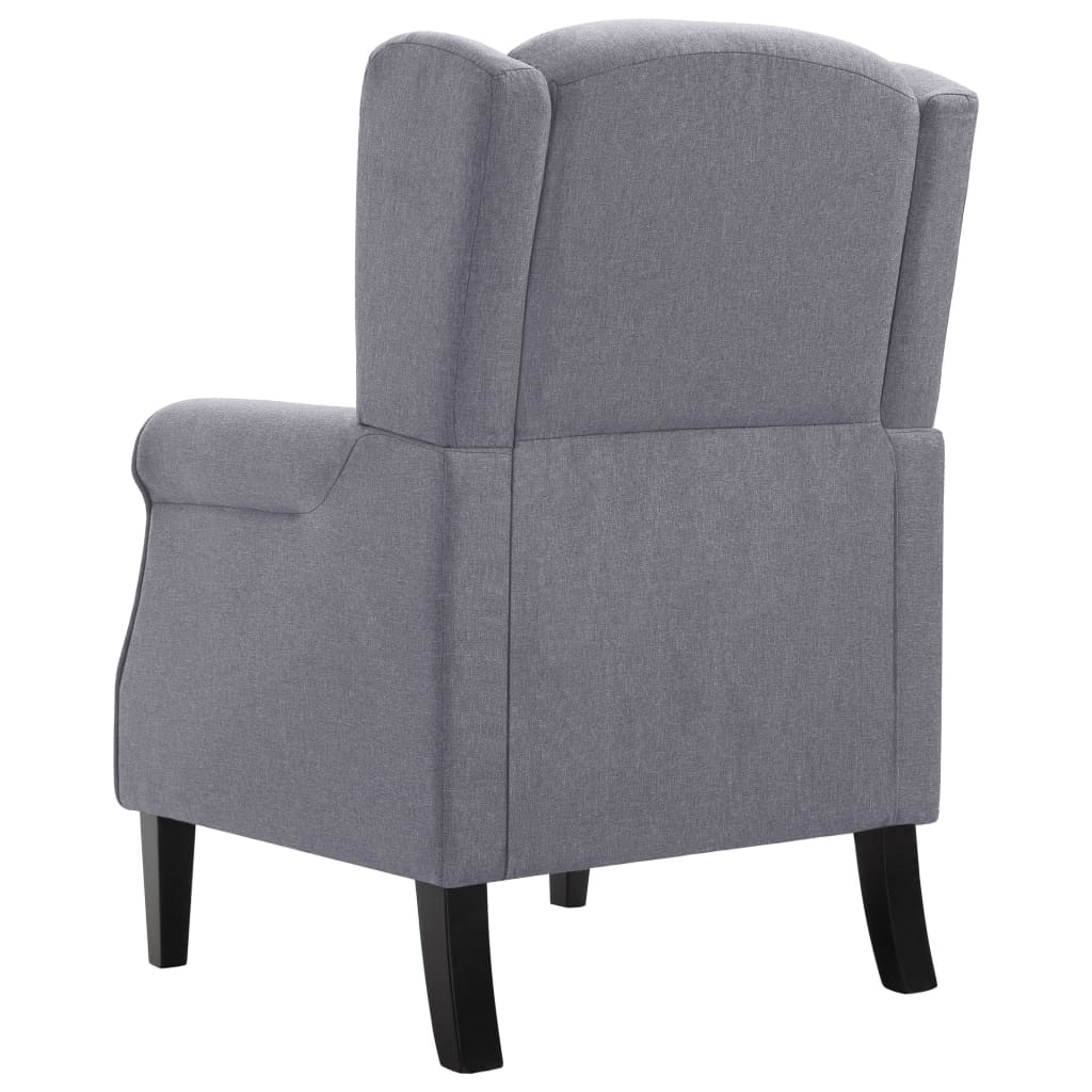 Fauteuil stof donkergrijs