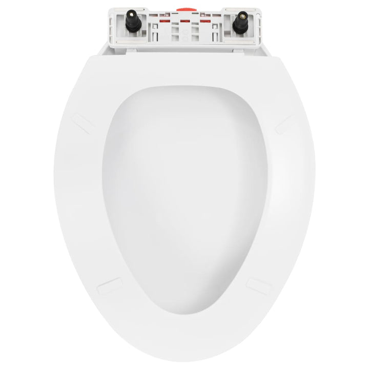 Toiletbril soft-close met quick-release ontwerp wit
