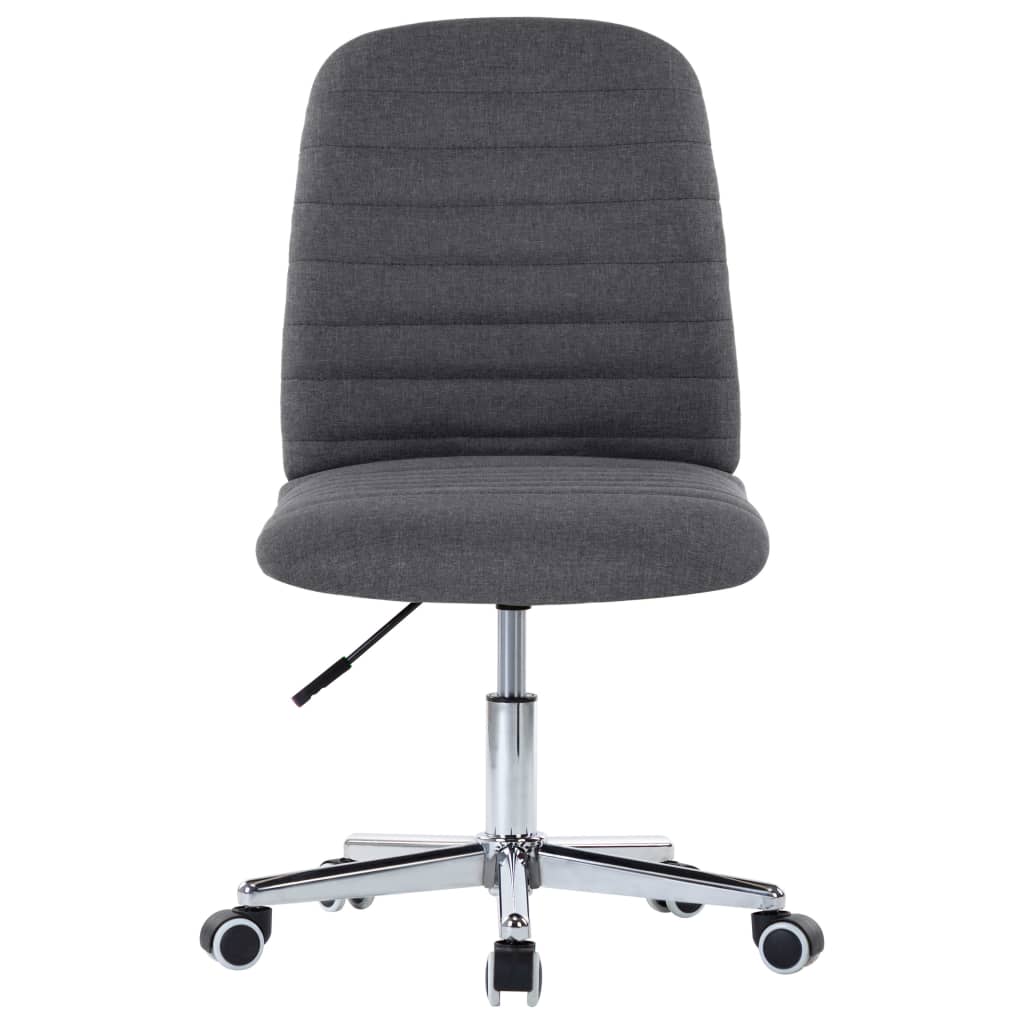 Eetkamerstoelen 2 st stof donkergrijs