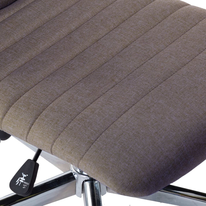 Eetkamerstoelen 2 st stof taupe