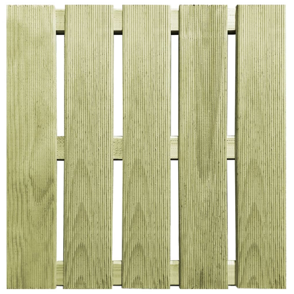 12 st Terrastegels 50x50 cm hout groen