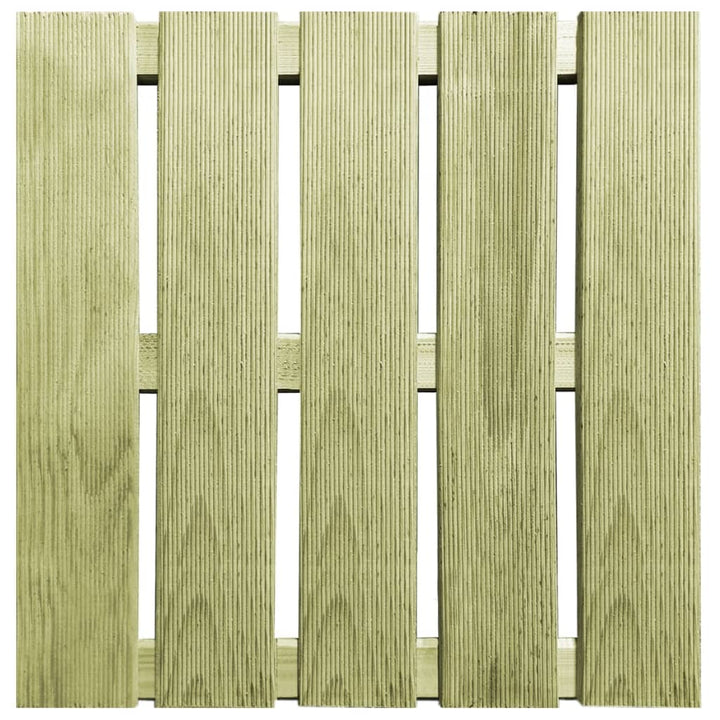 18 st Terrastegels 50x50 cm hout groen