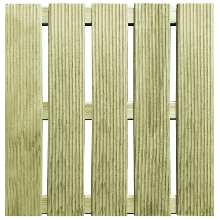24 st Terrastegels 50x50 cm hout groen