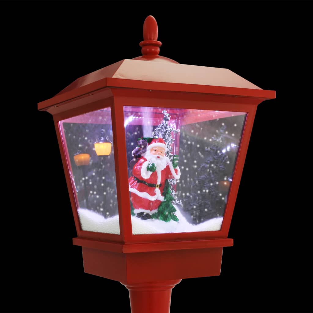 Straatlantaarn met kerstman LED 180 cm