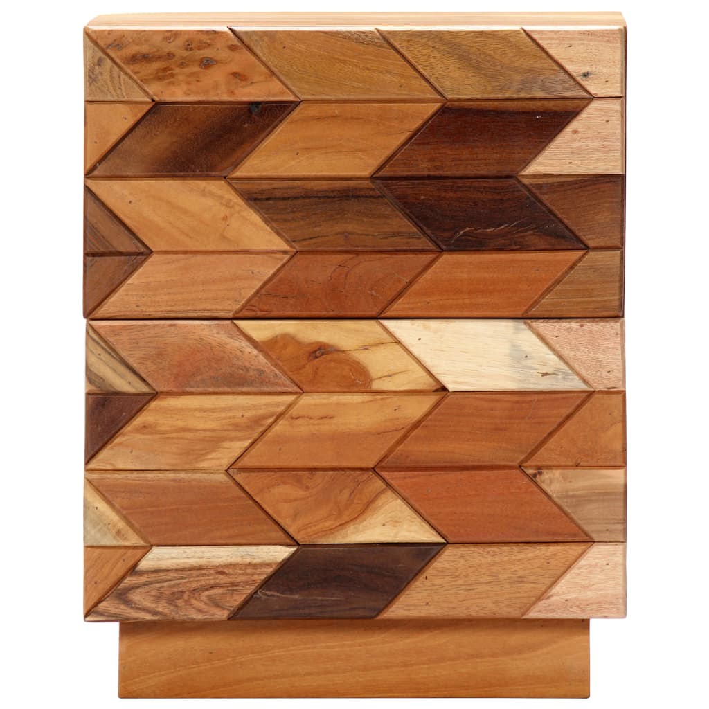 Nachtkastje 40x30x50 cm massief gerecycled hout