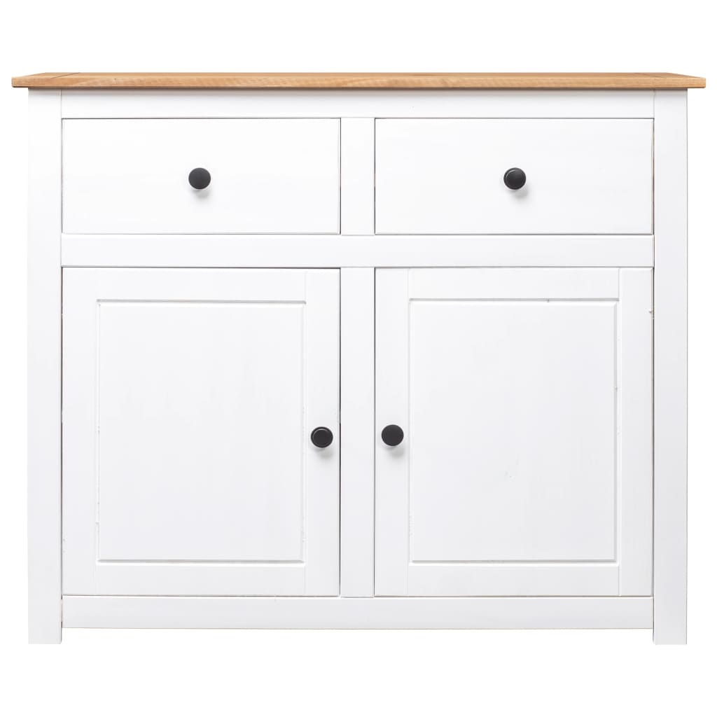 Dressoir Panama Range 93x40x80 cm massief grenenhout wit