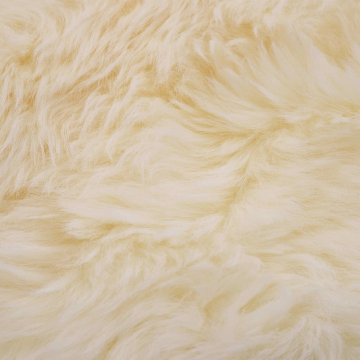 Vloerkleed 60x90 cm schapenvacht wit