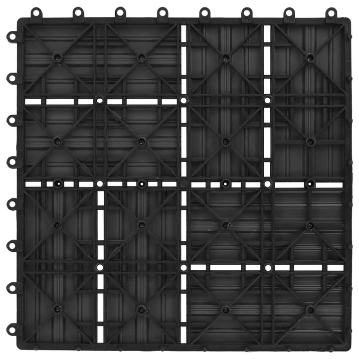 22 st Terrastegels 30x30 cm 2 m² HKC zwart